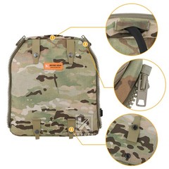 KRYDEX Tactical Zip-on Back Panel for Scarab Carrier Helmet Hydration Backpack