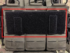 BG Webbing conversion part MOLLE conversion part Hook Loop tactical panel patch