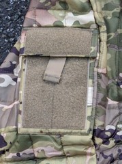 OCP Long Multicam Hooded Zip Woobie Jacket BAF+ Flag Patch