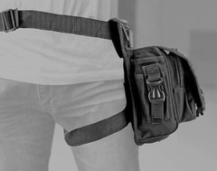 East West Tactical Hip / Leg Bag BLACK Tactical Gear camping