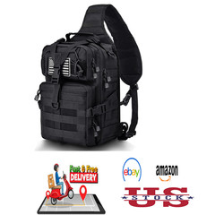 Tactical Sling Bag Military Shoulder Backpack EDC Molle Range Pack Compact Small