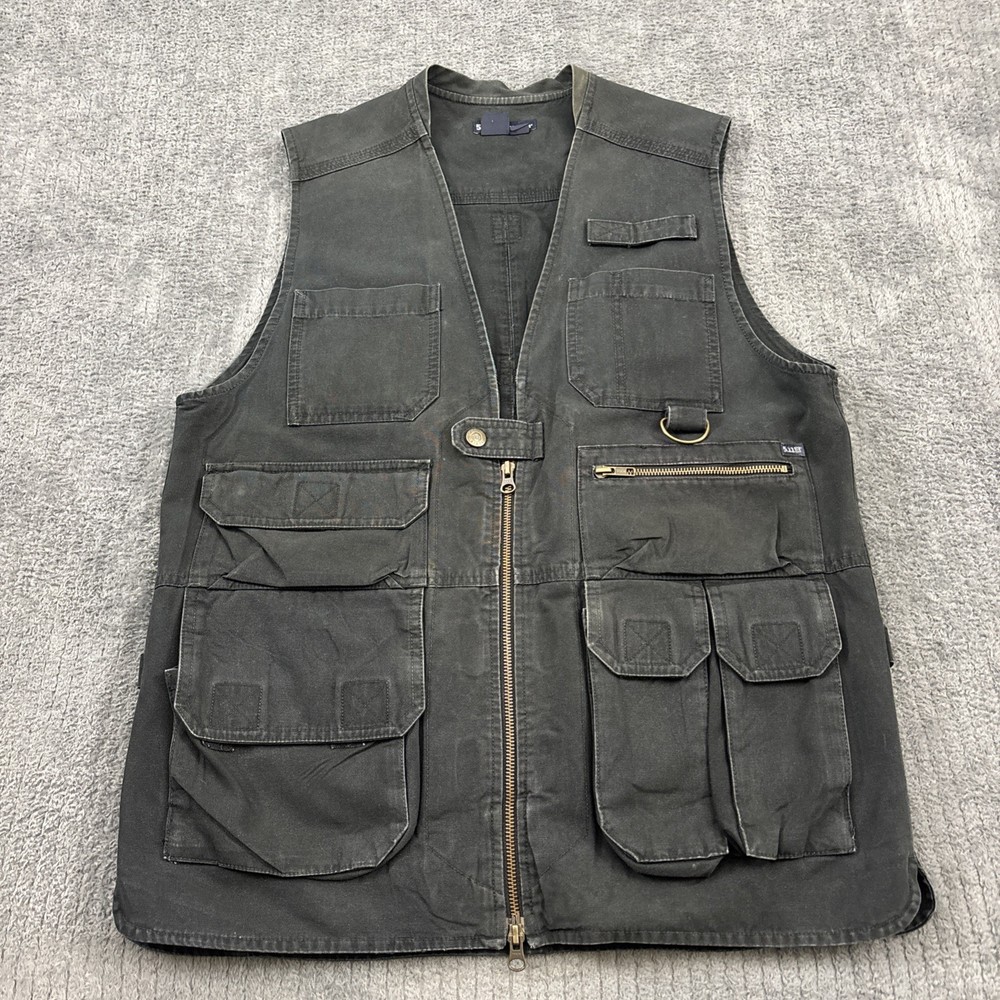 5.11 Tactical Series Vest Mens Medium 80001 FAST-TAC Utility 13 Pocket Black