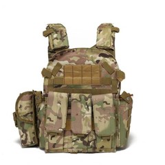 Military Vest Outdoor Ultra-Light Breathable Combat Training Vest Adjustable