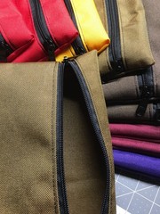 LIVESOUTSIDE Golden Brown Solid Tactical Black Zipper Bag Medium US Made EDC NEW