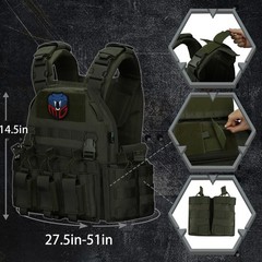 Snacam Tactical Vest For Men Molle Airsoft Vest Adult Army Green