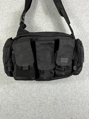 5.11 Tactical Shoulder Bag Black Canvas Military Go Bag Patrol Ready Bag