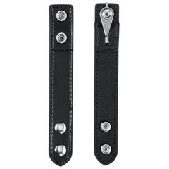Model HK-11 Hide-a-Keeper Belt Keeper w/ Hidden Key – Black – Basket – Chrome