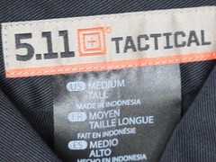 5.11 TACTICAL WOMEN M TALL MIDNIGHT NAVY SHIRT PDU CLASS B 61159 61159-750-M NWT