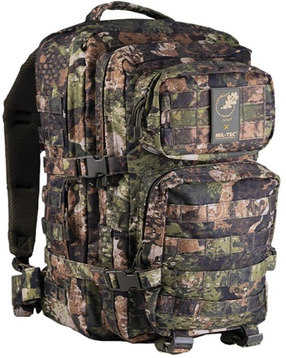 Mil-Tec Tactical Backpack Large With Two Large Pockets Zip/Net Pockets Z3A Camo