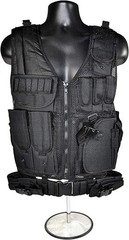 Military Tactical Vest Molle Adjustable Army Assault Combat Plate Carrier Black