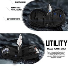 Lightweight 2 Pack Tactical Pouches – 1000D Nylon EDC Storage Solution