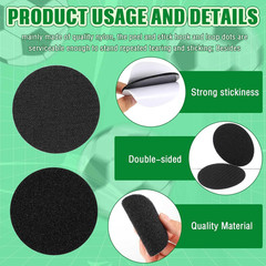 Chengu 12 Pairs Referee Patch Hook and Loop Dots 3 Inch Self Sticky Circle round