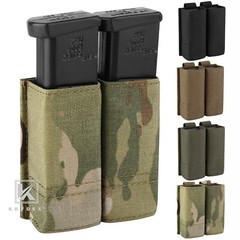 KRYDEX Tactical 9mm Pistol Magazine Pouch Mag Holder Duty Belt MOLLE Compatible
