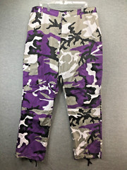 Rothco Uniform Camo Cargo Purple Gray Black Size XL REG Cotton Blend