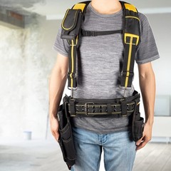 AISENIN 3 inch Padded Tool Belt 12.3 x 4.6 x 3.2 inches, Yellow and Black