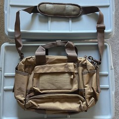 LAPG Bail Out Bag Tactical Brown LA Police Gear with Shoulder Strap -USA Seller