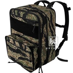 KRYDEX D3 Flatpack Tactical Expandable Travel Backpack MOLLE / PALS Tiger Stripe