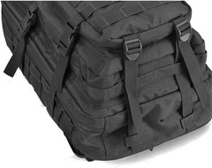 Large Army MOLLE Tactical Backpack Black – Military Rucksack Bug Out Bag Gear