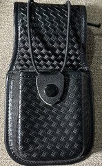 ROCO Tactical Black Basketweave Tactical Pouch, Snap Closure