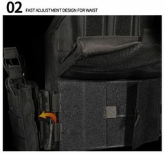 Urban Assault Desert Fox Tactical Vest Plate Carrier W/ Level III Armor Plates