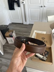 Kore Essentials Brown Leather Gun Belt 1.5″ X3 Gunmetal Buckle XL 24″-54″