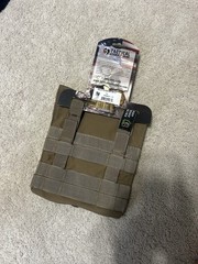 Tactical Assault Gear MOLLE Side SAPI Set Pouch Tactical Gear Bag Tan 7×8