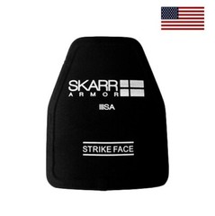 Skarr Armor® NIJ Level 3+ Ceramic Rifle Plate Stand Alone SAPI Med Shooters Cut