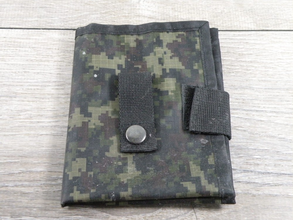Digital Camo Roll-Up Organizer Pouch Clear Pockets Tactical Utility Tool Gear