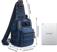 7L Water-Resistant Tactical Backpack – Small Sling Pack for Sports and Travel