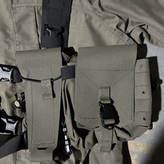 Spiritus Systems 34 Alpha Split Rig Black With Ranger Green Pouches New!