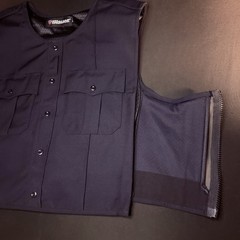 Blauer Body Shield Plate Carrier Vest Size Medium Dark Navy With Pockets