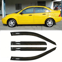 Puermto Rainproof Side Window Wind Deflectors For 2008-2011 Ford Focus Sedan