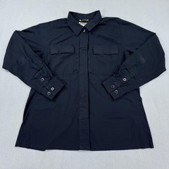 First Tactical Shirt Mens XL Black Zip Up Long Sleeve Workwear Uniform Duty Work