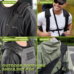 2Pcs Tactical Vest Non-Slip Durable Shoulder Pads for Outdoor Backpacks Gear