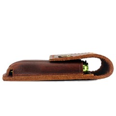 Genuine Leather Rifle Ammo Pouch Cartridge Case 5 Rounds Shell Wallet