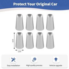 Rt-Tcz For Wrangler Jl A B Pillar Grab Handles Cover Trim Silver For Jeep