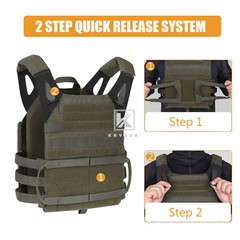 KRYDEX JPC 2.0 Jump Plate Carrier MOLLE Panel Tactical Body Armor Ranger Green