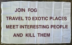 Forward Observations Group FOG “Join FOG Travel To Exotic Places” Flag