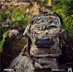 AMHEH 32L Tactical Backpack MOLLE Military Hiking Bag 17″ Laptop Camo