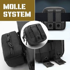 Lightweight 2 Pack Tactical Pouches – 1000D Nylon EDC Storage Solution