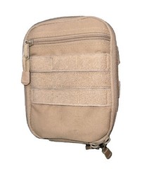 Mercury Tactical Gear MOLLE Utility Pouch,Coyote Brown,7”x5”x2”,Great Used Cond