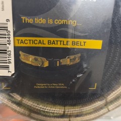 BLACKTIDE CONCEPTS TEGRIS Tactical BATTLE BELT Navy SEAL Designed Molle Size L