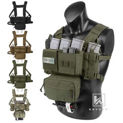 KRYDEX MK3 MK4 Micro Fight Chest Rig Chassis Tactical Carrier with Mag Pouches