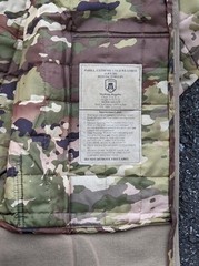 OCP Long Multicam Hooded Zip Woobie Jacket BAF+ Flag Patch