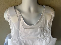 SECOND CHANCE Male Concealable Armor Carrier Spa2 XLT 2519-2516 White Poly/Cottn