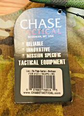 Chase Tactical Tactical Vest Low Visibility Plate Carrier Multicam 10LVPC-MC NEW