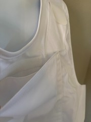 SECOND CHANCE Male Concealable Armor Carrier Spa2 XLT 2519-2516 White Poly/Cottn