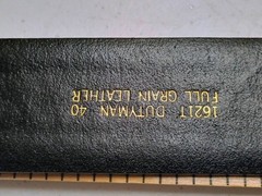 NWOT 1621T Dutyman 40″ Black Basketweave 1-3/4″ Full Grain Leather Garrison Belt