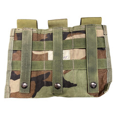 Woodland MOLLE Triple Side-by-Side Ammo Pouch – Used Serviceable *mocinc.1982