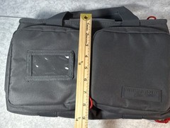 Fieldline Pro Series Tactical Gear Bag Gray/Red Zip Padded Handle